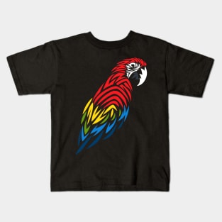 Tribal Macaw Kids T-Shirt